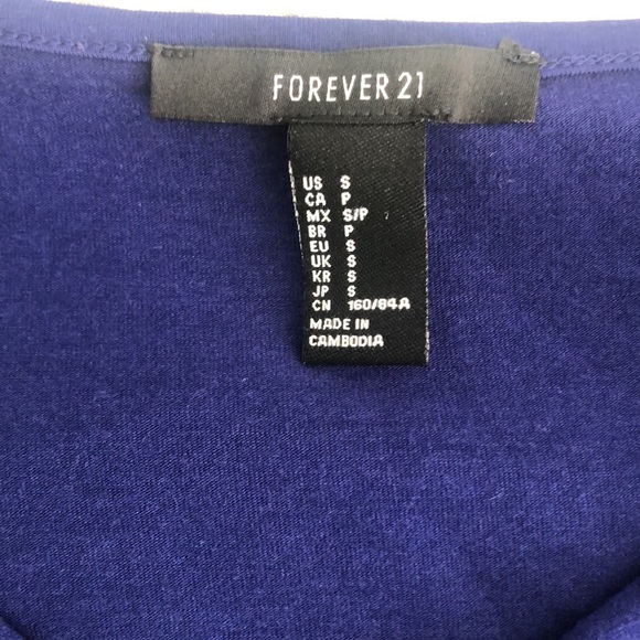 Royal Blue Small Maxi Dress with Slit - Picture 4 of 4